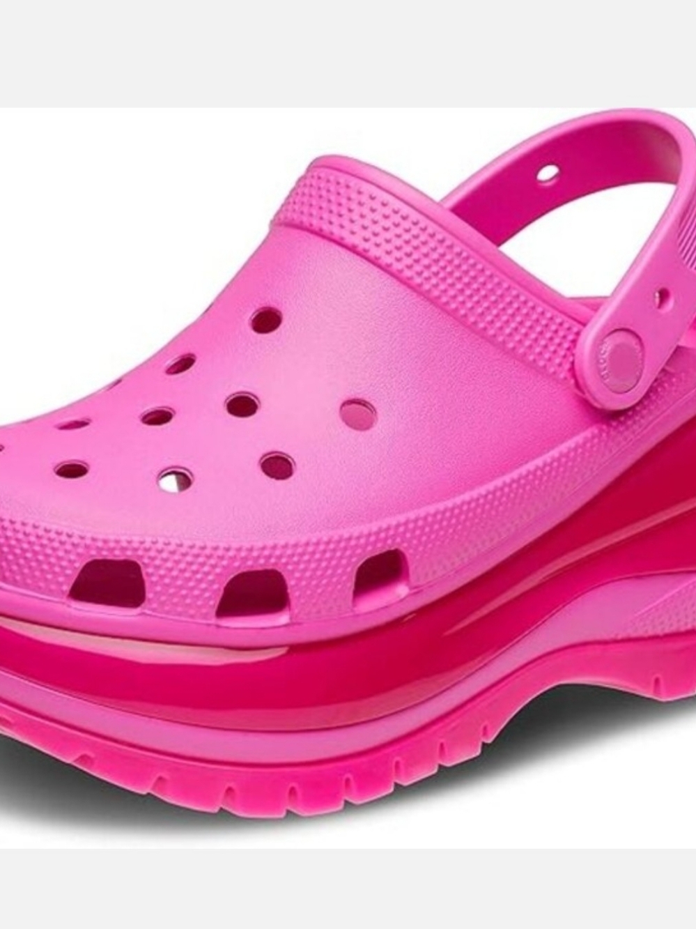 Crocs Classic Megs Crush Clogs Bright Pink